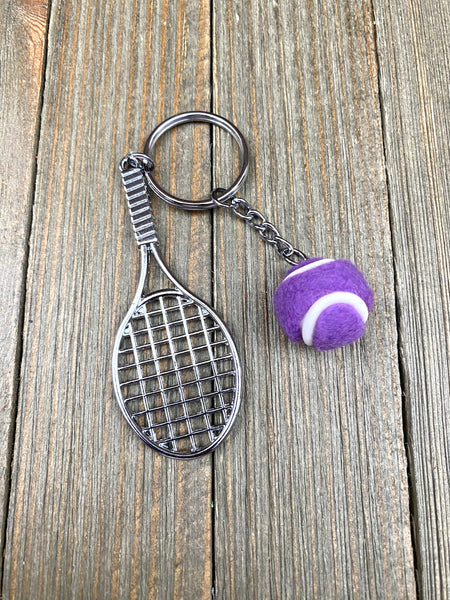 Tennis racket and ball keychain. Sports keychain. Tennis lover’s keychain. Tennis players keychain. Tennis game keychain.  Tennis fans keychain. Tennis coach gift. Best gift. Perfect gift.