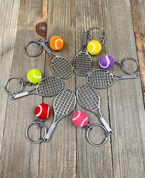 Tennis racket and ball keychain. Sports keychain. Tennis lover’s keychain. Tennis players keychain. Tennis coach gift. Best gift. Perfect gift.