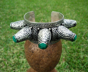 Afghan Kuchi Turkoman Vintage Spiked Cuff Ethnic Tribal Antique Cuff Handmade Gypsy Boho Hippie Gothic Indian Banjara Bracelet.