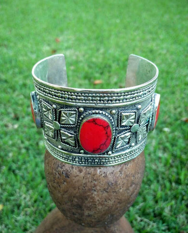 Afghan Tribal Kuchi Cuff Boho Indian Gypsy Bracelet Ethnic Antique Traditional Cuff Vintage Handmade Cuff woman Belly Dancing jewelry Gift.