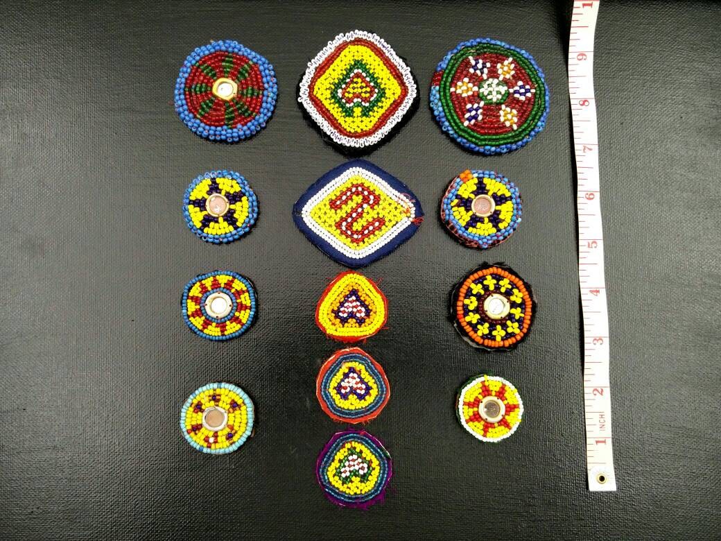 13 Dress Patches Belly Dancing Costume Supply Afghan Kuchi Handmade Vintage Sew On Panels Banjara Tribal Bohemian Clothing Jewelry Findings.