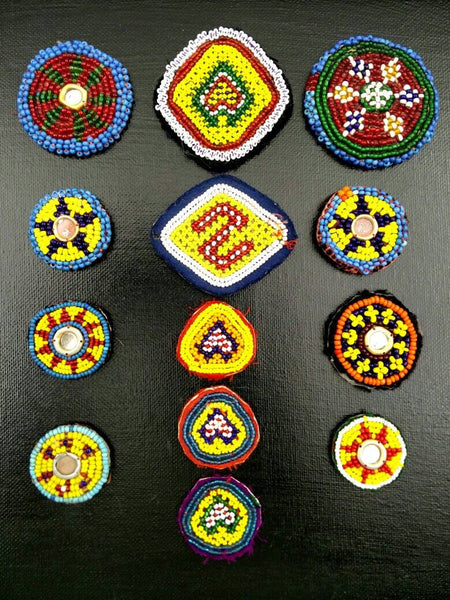 13 Dress Patches Belly Dancing Costume Supply Afghan Kuchi Handmade Vintage Sew On Panels Banjara Tribal Bohemian Clothing Jewelry Findings.