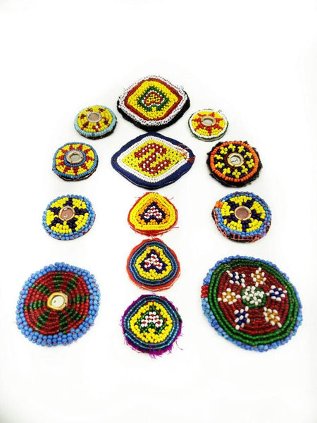 13 Dress Patches Belly Dancing Costume Supply Afghan Kuchi Handmade Vintage Sew On Panels Banjara Tribal Bohemian Clothing Jewelry Findings.