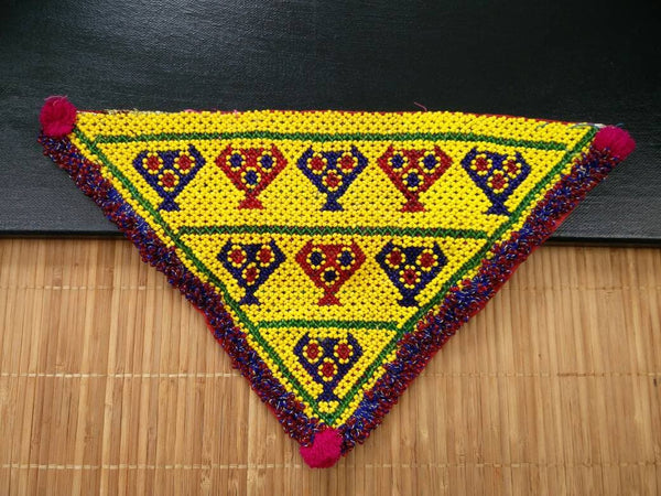 1 Dress Patch Belly Dancing Costume Supply DIY Afghan Kuchi Tribal Handmade Vintage Antique Banjara Sew On Bohemian Clothing Sewing Findings