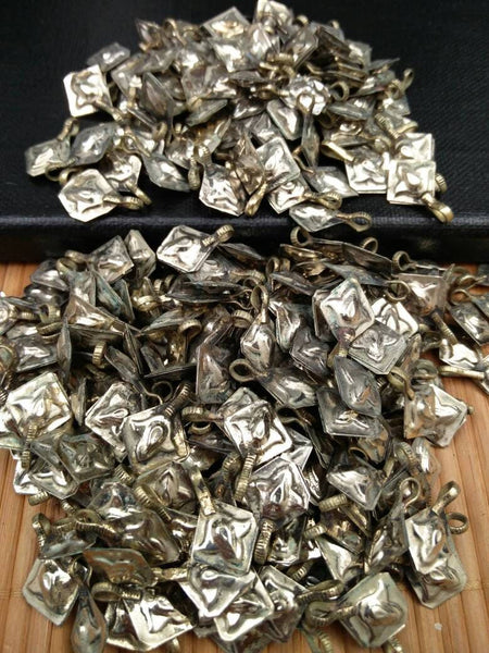 20 Vintage DIY Findings Costume Supply Jewelry Making Supply Charms Spacer Beads Dress Designing Tribal Kuchi Afghan  Handmade Rare Findings