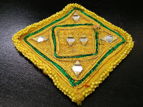 2 Dress Patches Costume Designing Supply DIY Afghan Kuchi Handmade Vintage Banjara Dress Sew On Tribal Boho Patch Ethnic Indian Dress Panels