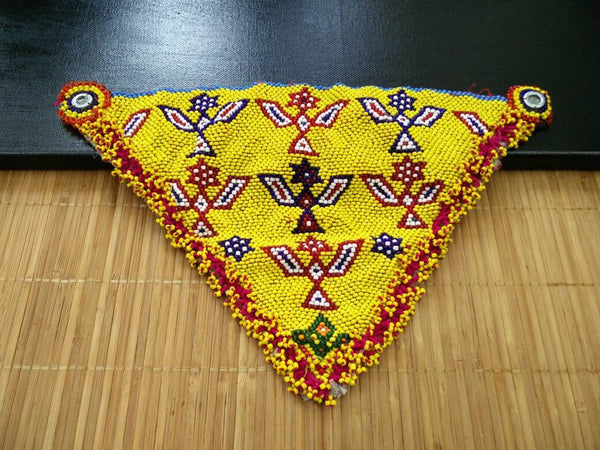 1 Dress Patch Belly Dancing Costume Supply DIY Afghan Kuchi Tribal Handmade Vintage Antique Banjara Sew On Bohemian Clothing Sewing Findings