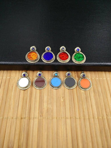 9 Waziri Pendants DIY Costume Designing Boho Belly Dancing Jewelry Supply Charms Banjara Kuchi Gypsy Tribal Pendant Findings Dress Designing