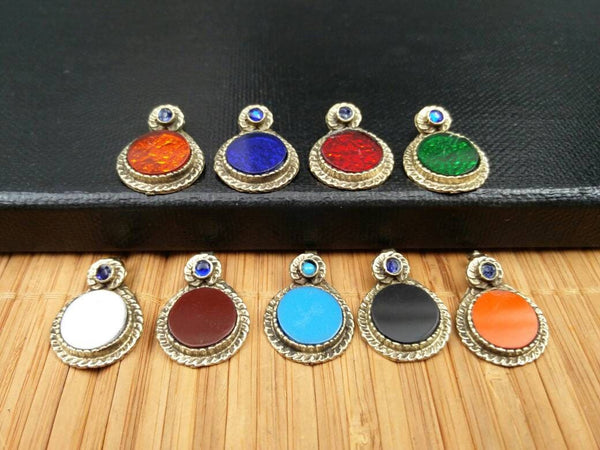 9 Waziri Pendants DIY Costume Designing Boho Belly Dancing Jewelry Supply Charms Banjara Kuchi Gypsy Tribal Pendant Findings Dress Designing