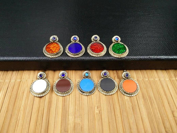 9 Waziri Pendants DIY Costume Designing Boho Belly Dancing Jewelry Supply Charms Banjara Kuchi Gypsy Tribal Pendant Findings Dress Designing