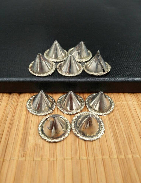 5 Big Waziri Vintage Style Spike Buttons DIY Findings Belly Dancing Costume Dress Design Supply Traditional Tribal Kuchi Afghan Ethnic