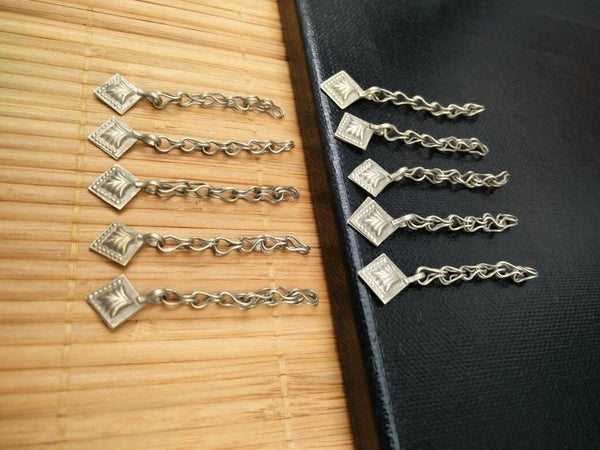 10 Vintage Charms DIY Findings Belly Dance Costume Supply Jewelry Parts  Boho Banjara Dress Design Tribal Kuchi Afghan Handmade Components.