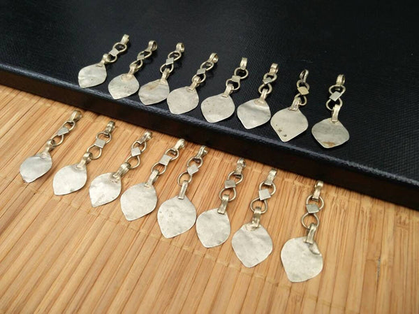 16 Vintage Charms DIY Findings Costume Supply Jewelry Making Parts Hanging Charms Dress Designing Tribal Kuchi Afghan Handmade DIY Findings.