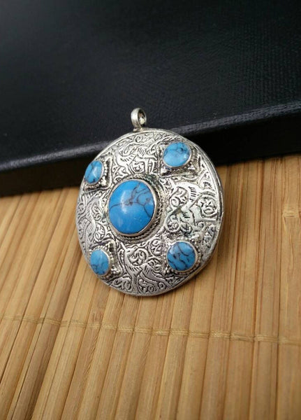 Afghan Tribal Kuchi Pendant Handmade Boho Gypsy Indian Pendant Jewelry Traditional Indian Banjara Pendant Beautiful Unique Ethnic Pendant.