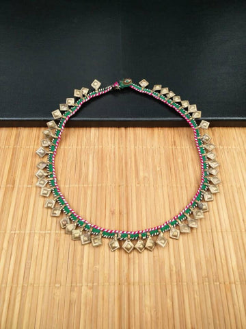 Afghan Tribal Necklace/Trim Traditional Vintage Antique Handmade Kuchi Boho Necklace/Trim Ethnic Indian Waziri Banjara Jewelry DIY Findings.