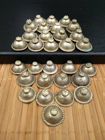 10 Almost Same Similar Vintage Buttons Belly Dancing Costume Supply Dress Tribal Kuchi Afghan Handmade Antique Bohemian Jewelry Findings