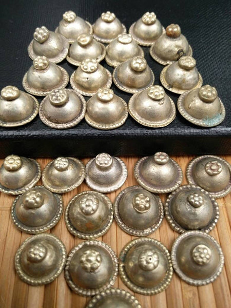 10 Almost Same Similar Vintage Buttons Belly Dancing Costume Supply Dress Tribal Kuchi Afghan Handmade Antique Bohemian Jewelry Findings