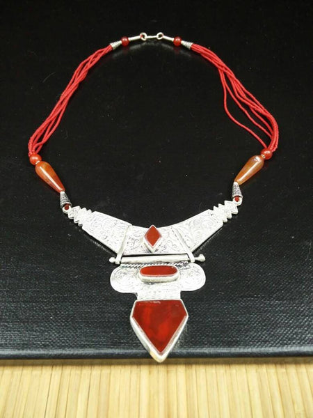 Vintage Jewelry Afghan Jewelry Kuchi Tribal Necklace Handmade Boho Gypsy Necklace Indian Ethnic Antique  Pendant Gift Necklace