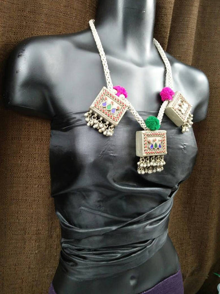 Afghan Vintage Prayer Necklace Tribal Kuchi Necklace Ethnic Indian Antique Jewelry Banjara Necklace Boho Gypsy Woman Banjara Nepali Necklace