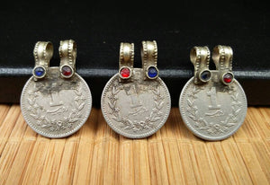 3 Large Especially Selected Rare Vintage Coins Pendants DIY Boho Antique Belly Dance Costume Supply Afghan Kuchi Tribal Jewelry Findings