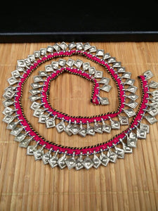 89 Charms Rare Trim With Silver Vintage Leaf Shape Charms DIY Chain Belly Dance Costume Banjara Dress Jewelry Supply Ethnic Kuchi Findings.