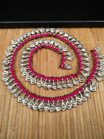 89 Charms Rare Trim With Silver Vintage Leaf Shape Charms DIY Chain Belly Dance Costume Banjara Dress Jewelry Supply Ethnic Kuchi Findings.