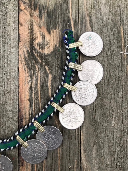 14 Rare Vintage Coins Trim DIY Cloth Belt Strap DIY Belly Dancing Costume Supply Traditional Ethnic Banjara Dress Bohemian Jewelry Findings.