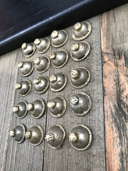 20 Almost Same Similar Vintage Buttons Belly Dancing Costume Supply Dress Tribal Kuchi Afghan Handmade Antique Bohemian Jewelry Findings